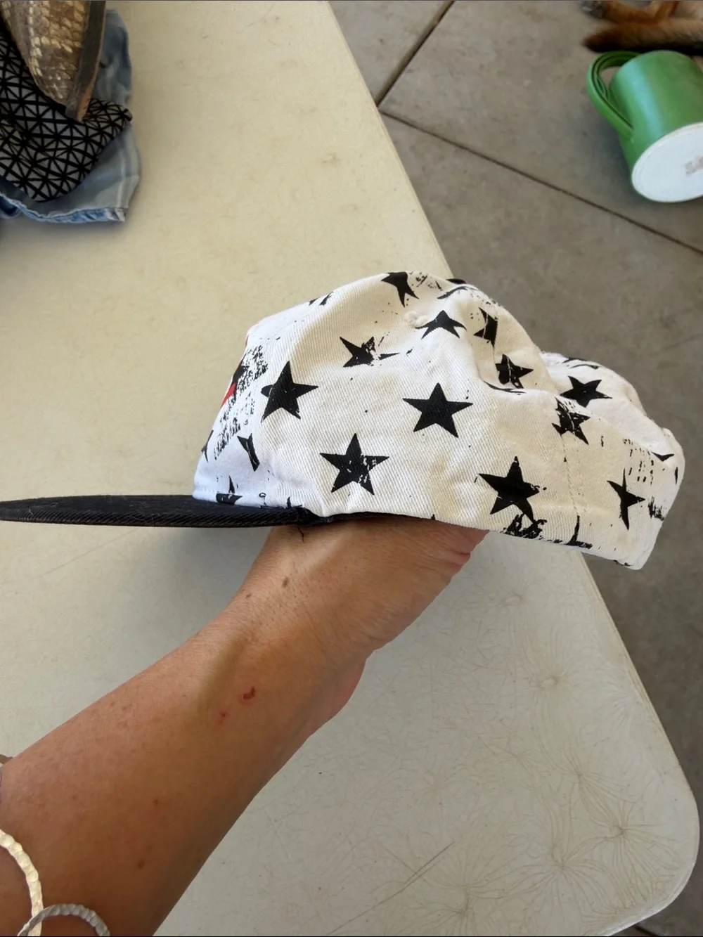 Phoenix Cap Co. Kids' Stars & Stripes Snapback Hat - White/Black/Red/Blue